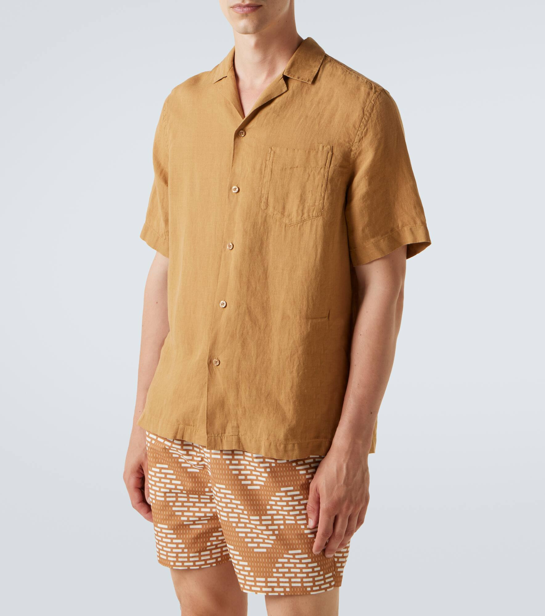 Angelo linen bowling shirt - 3