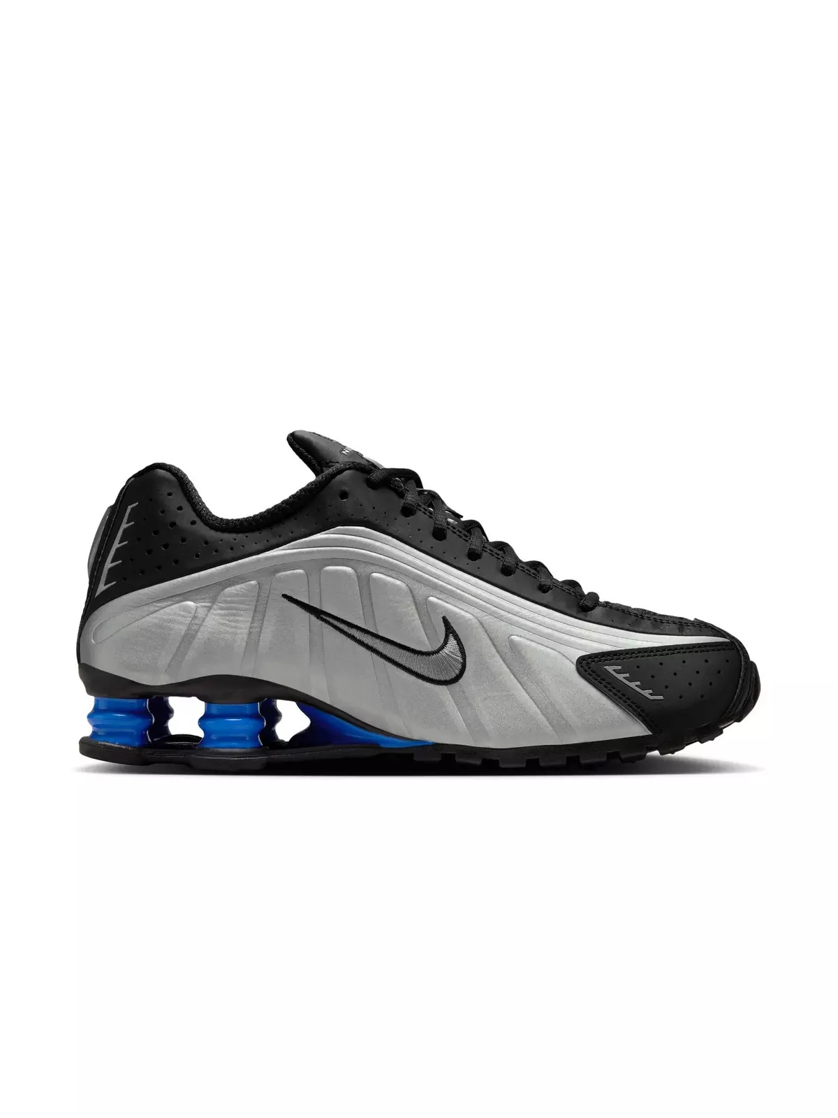Shox R4 "Black/Metallic Silver/Racer Blue" Women's Shoe - 2