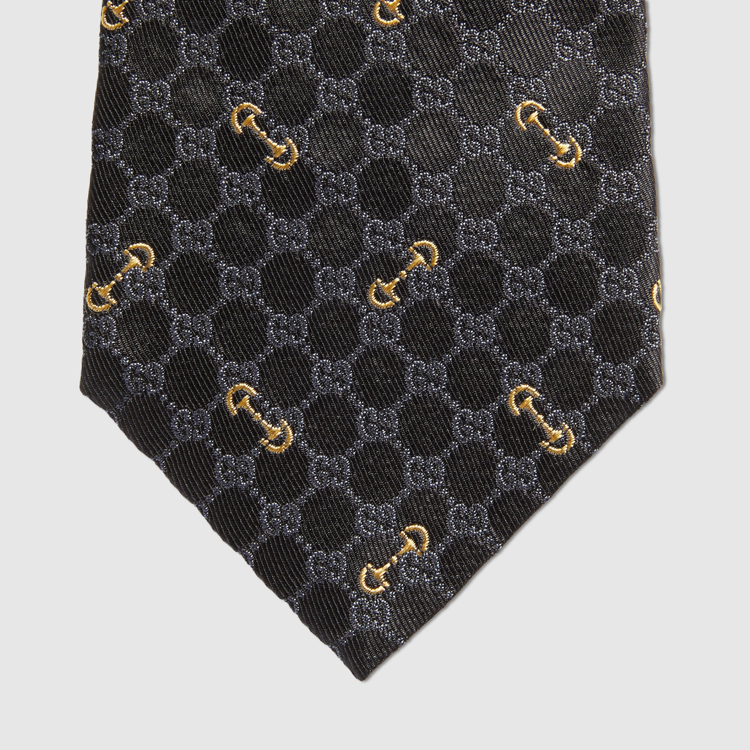 GG silk jacquard tie - 4
