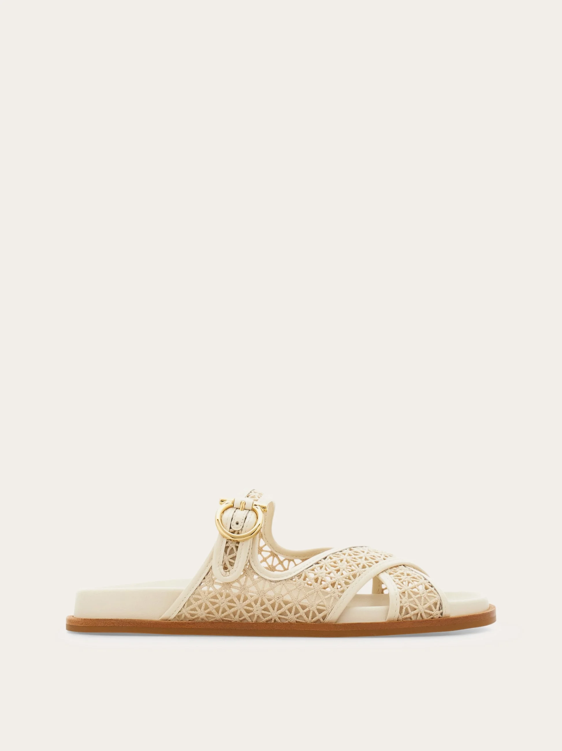 Gancini buckle crossover slide - 1