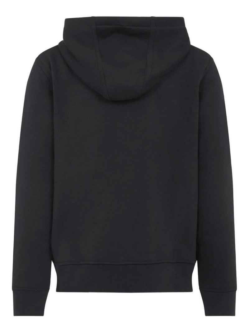 Etro zip-up pouch-pockets cotton hoodie outlook