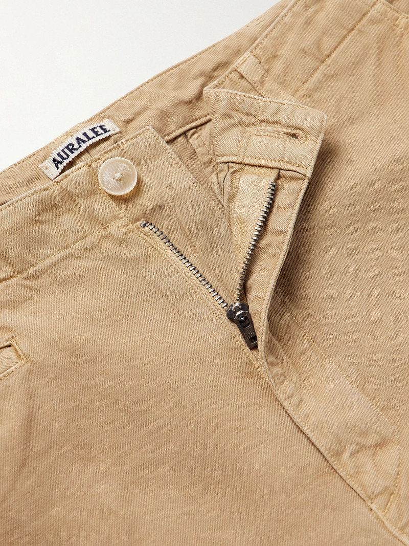 Straight-Leg Cotton-Twill Trousers Neutral 6