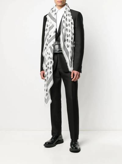 Alexander McQueen skull-print scarf outlook