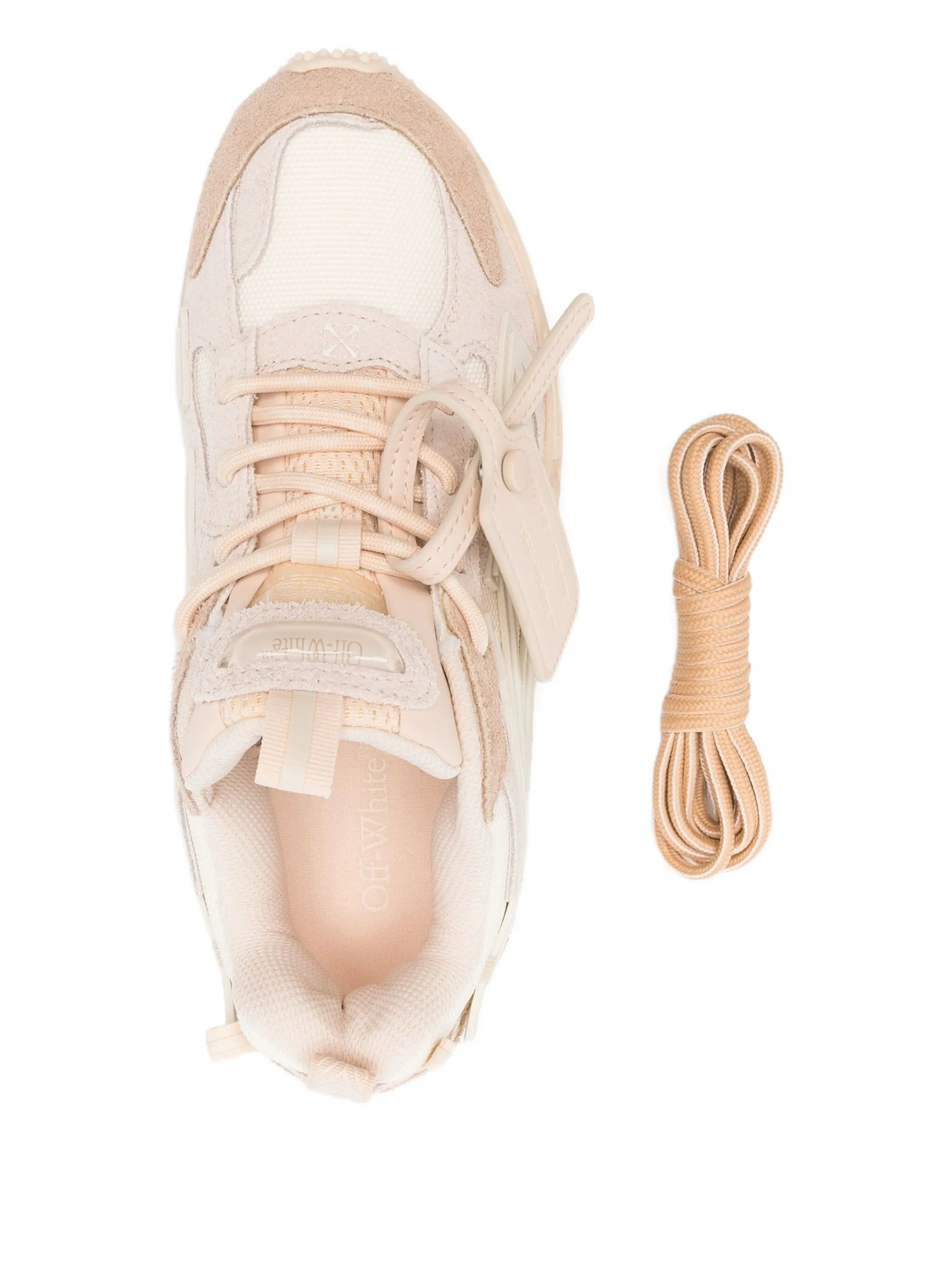 Off-white Suede-panelled Sneakers - 3