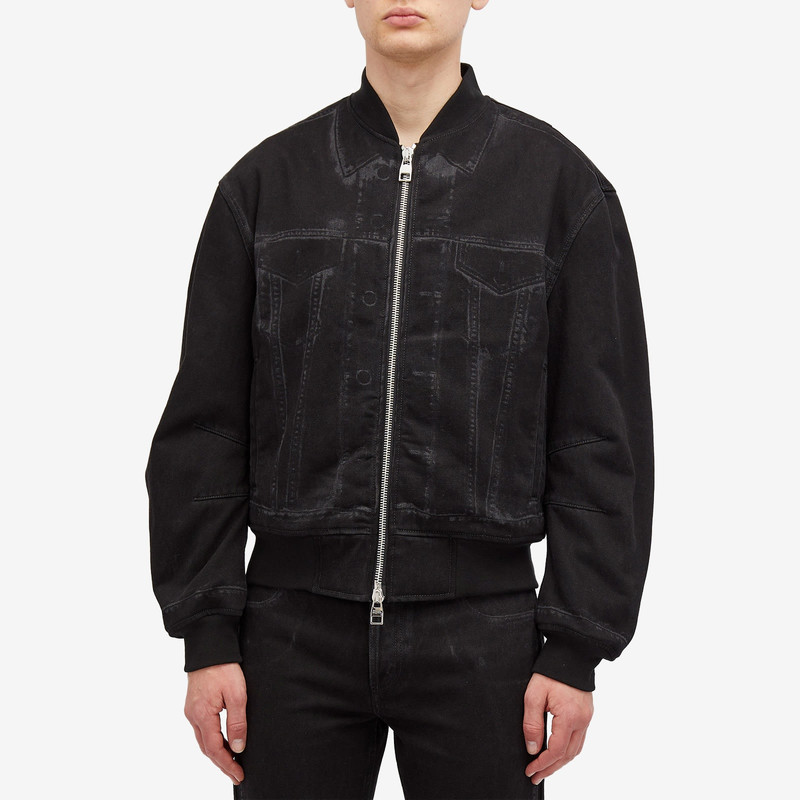 Alexander McQueen Alexander McQueen Denim MA-1 Bomber Jacket outlook