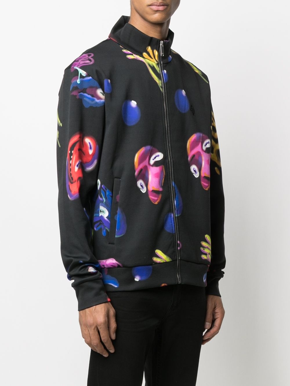 Crazy Faces print jacket - 3