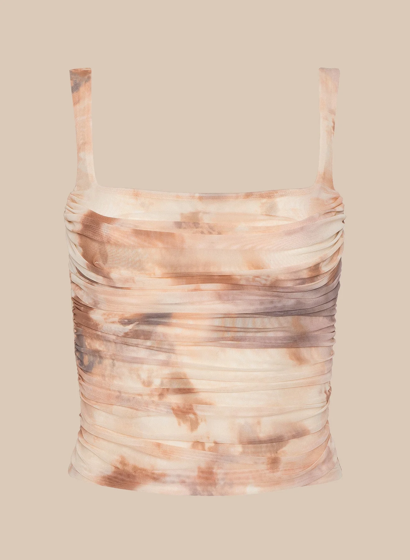 Rasha Shirred Mesh Tank - 1