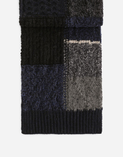 Dolce & Gabbana Cashmere and wool patchwork scarf outlook