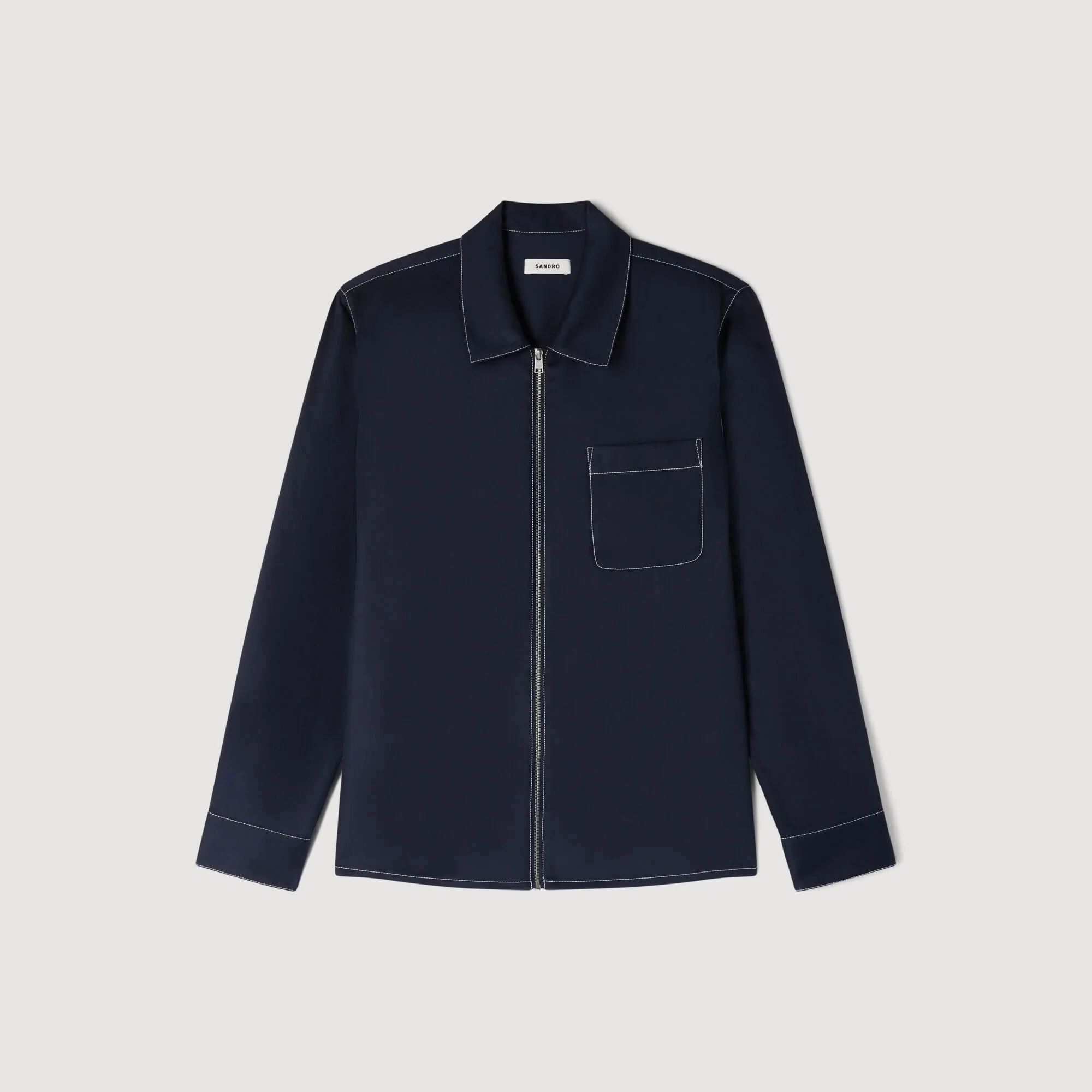 LOOSE-FIT ZIP-UP SHIRT - 1