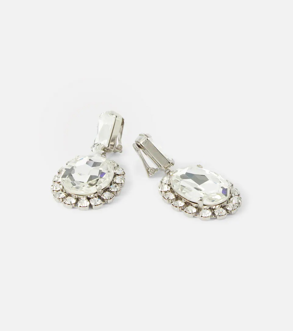 Embellished clip-on earrings - 4