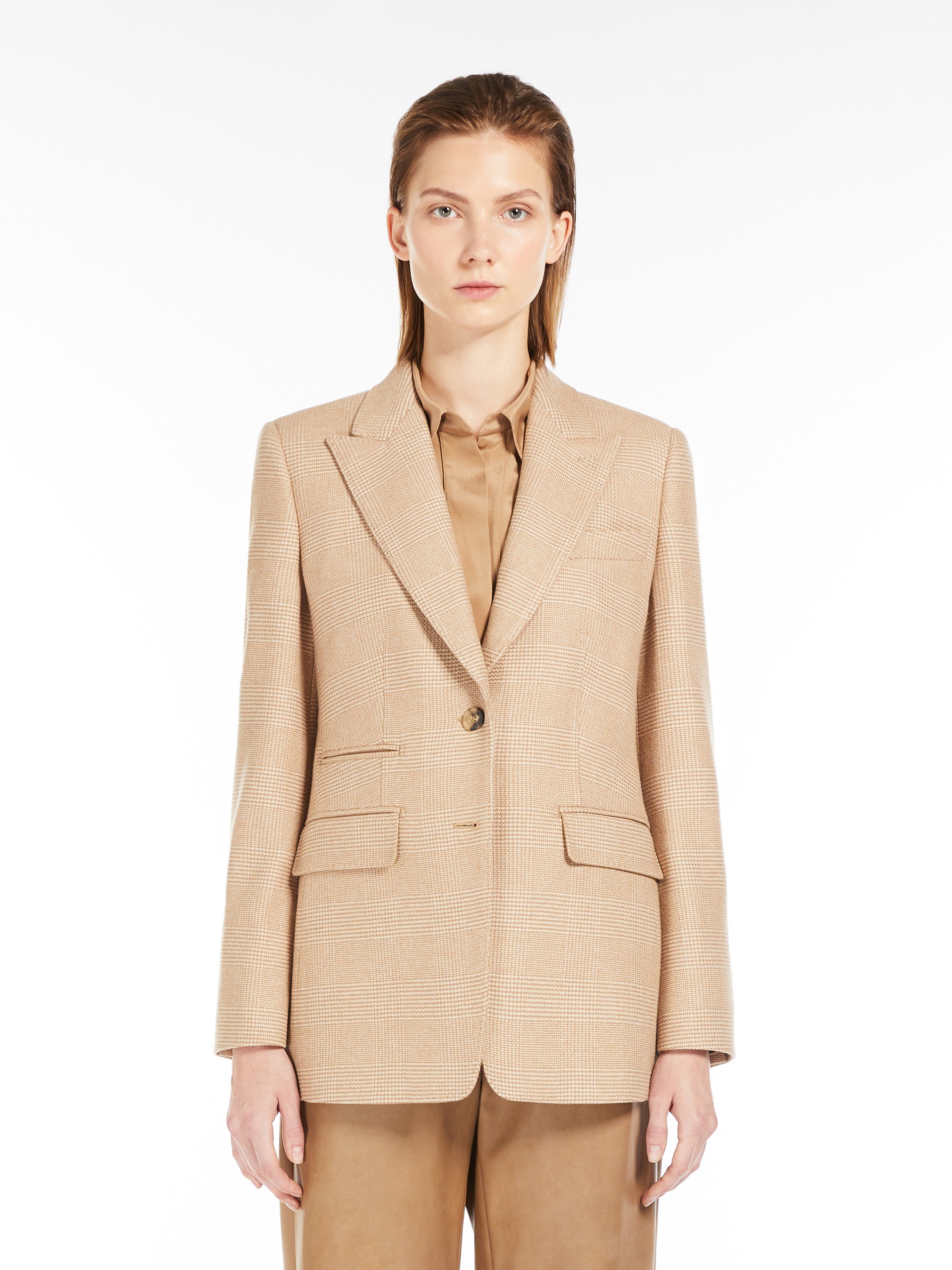 UNGHIA Wool and cashmere single-breasted blazer - 3