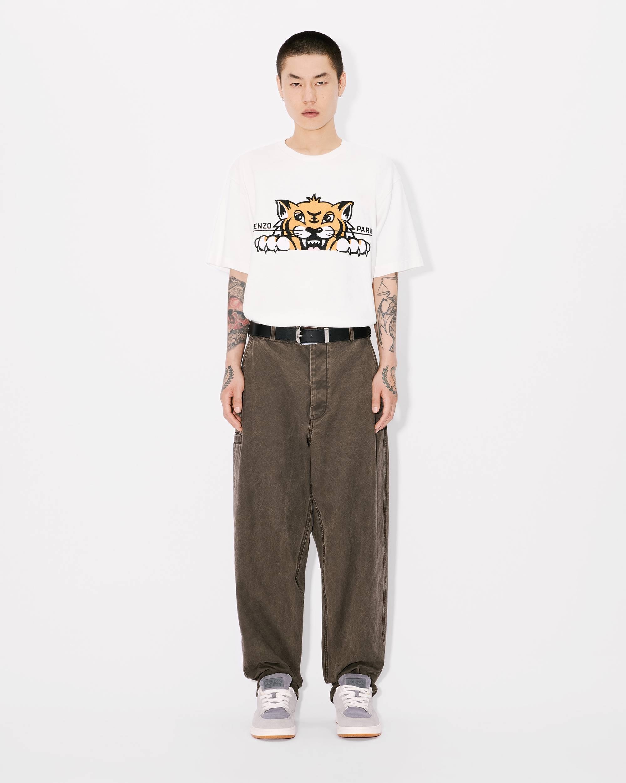 KENZO 'KENZO Happy Tiger' embroidered oversized T-shirt in
