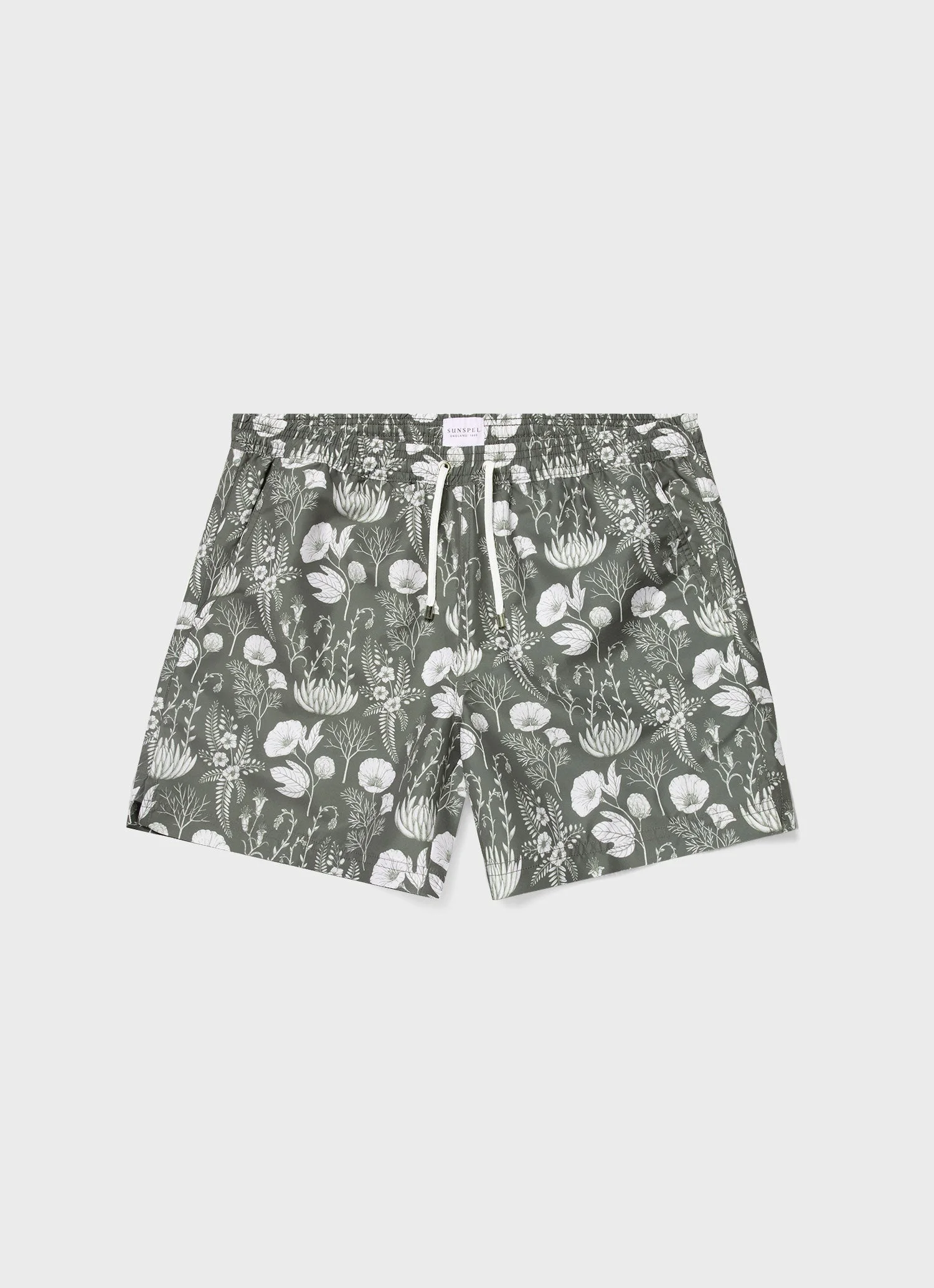 Leaf Print Swim Short - 1