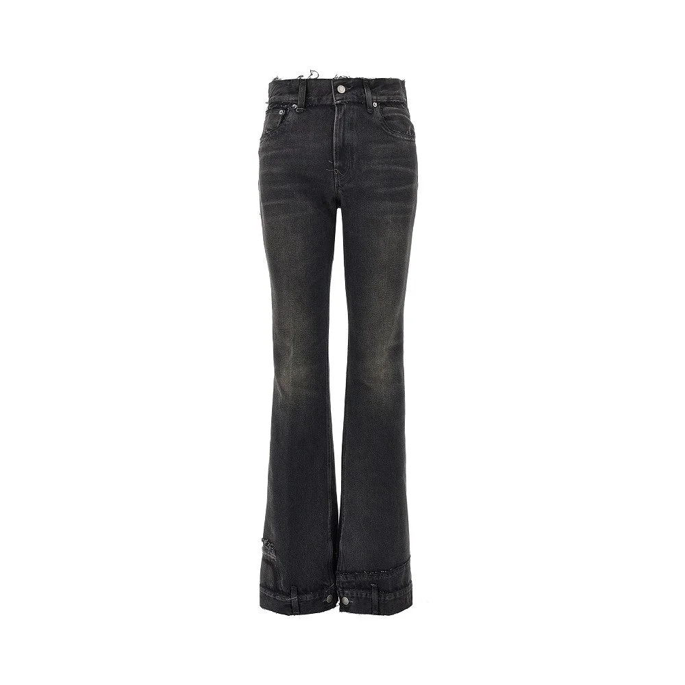 Haikure Flora Vintage Effect Jeans Black - 1