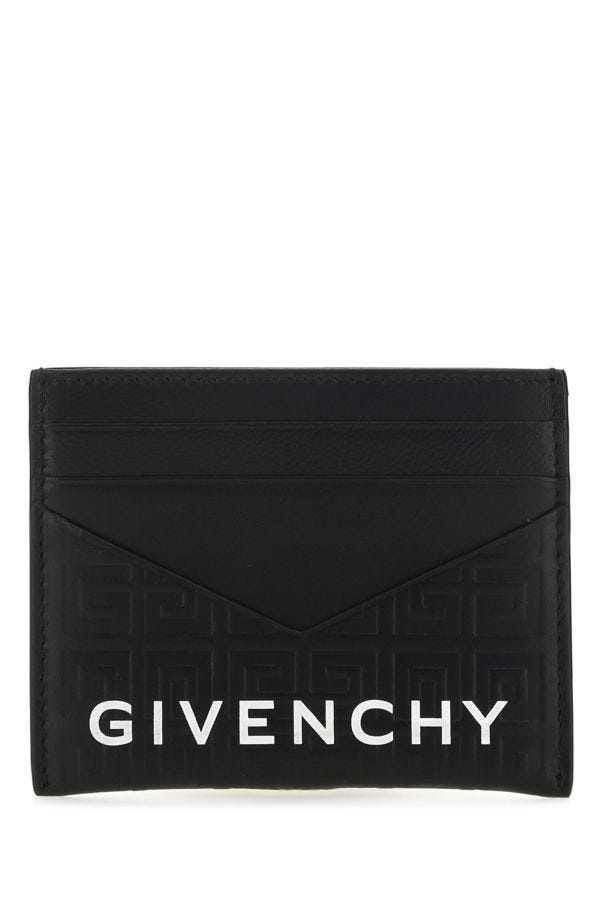 GIVENCHY Black Leather Card Holder - 1