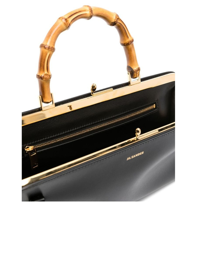 Jil Sander Smooth Grain Bamboo Handle Bag outlook