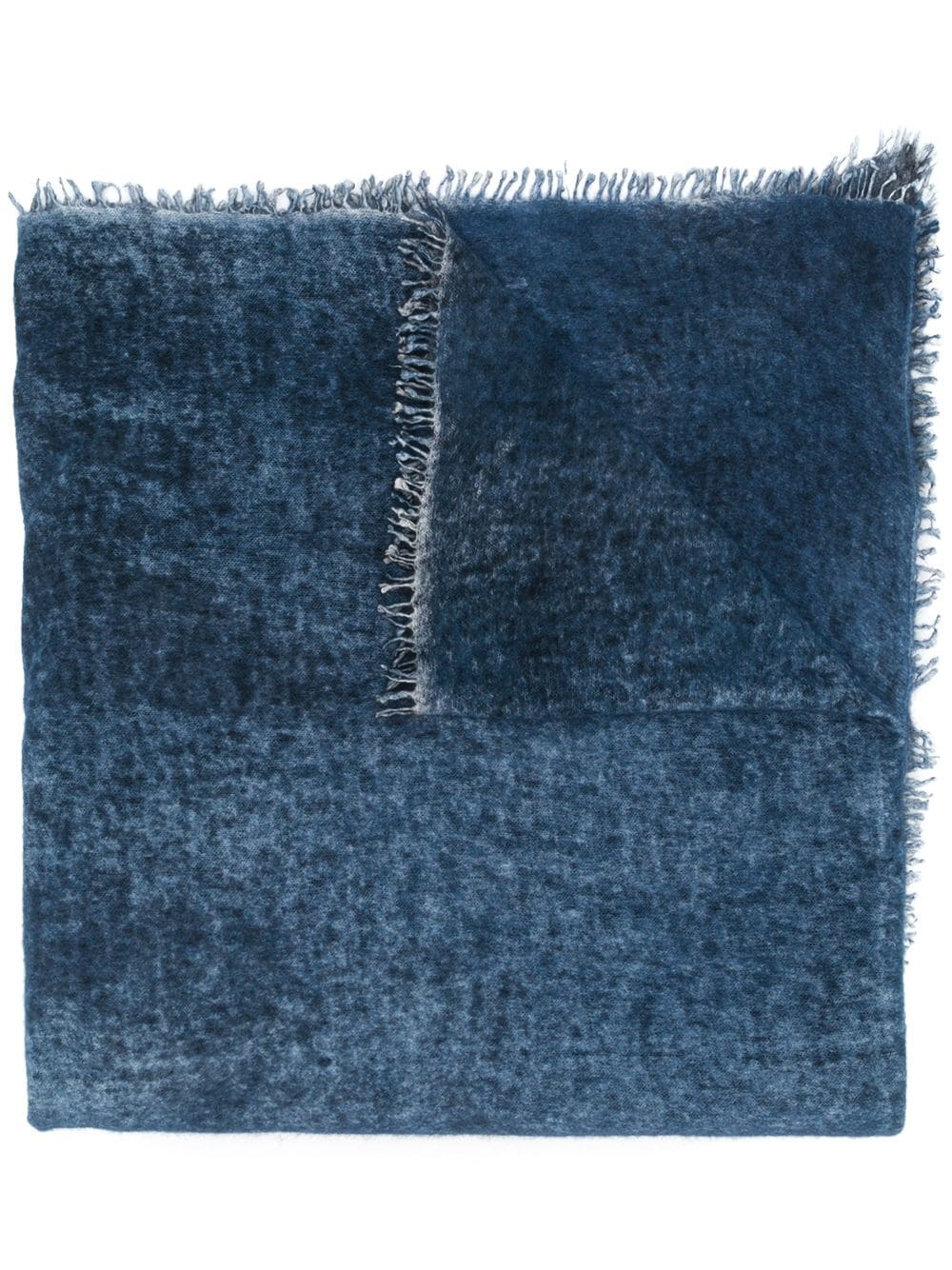 denim-look cashmere scarf - 1