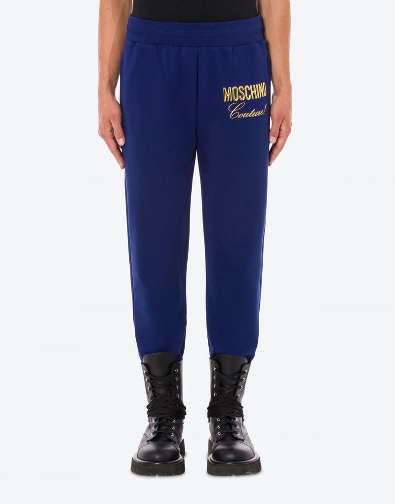 Moschino MOSCHINO COUTURE ORGANIC FLEECE JOGGERS outlook