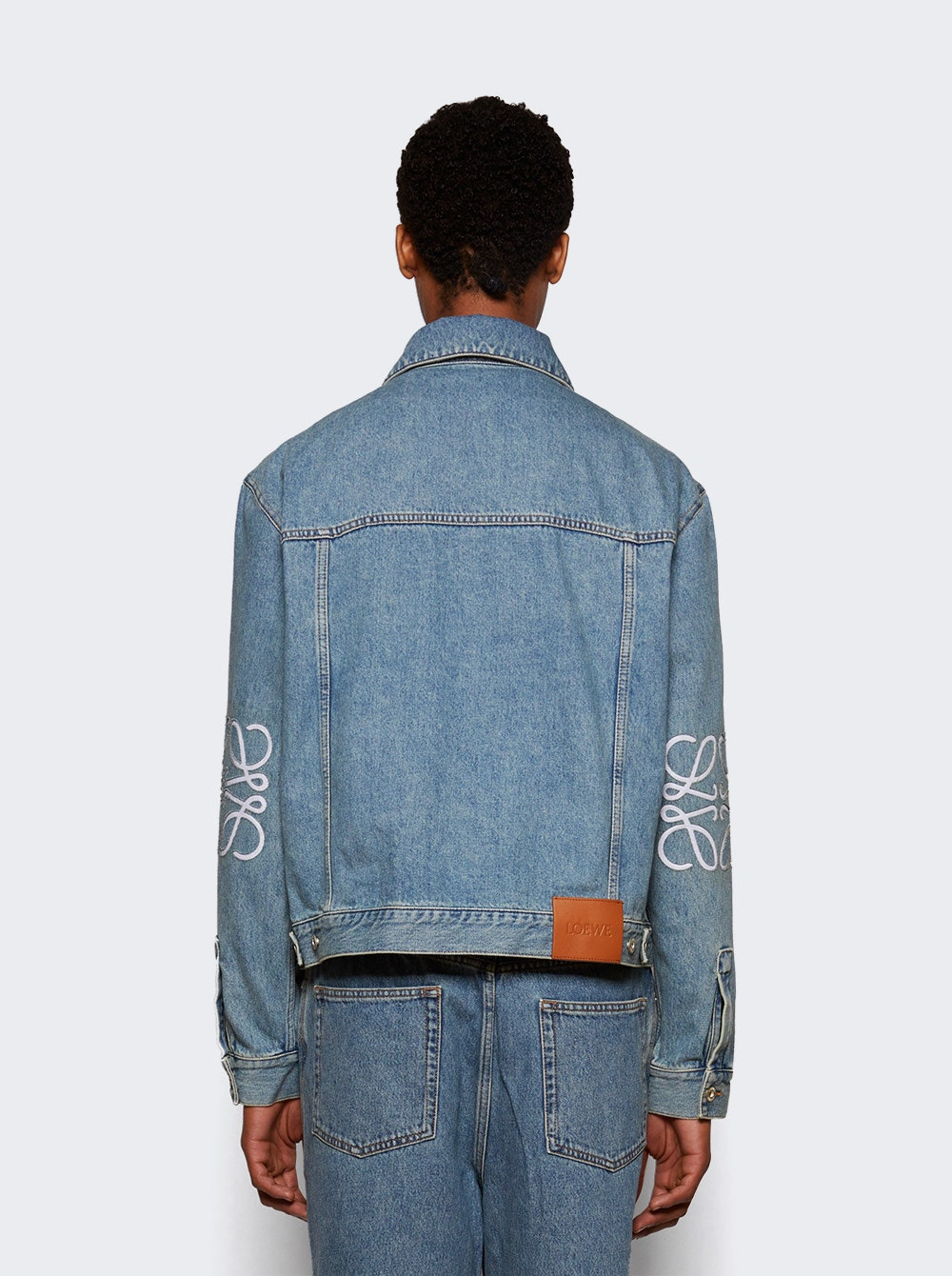 Anagram Jacket Mid Blue Denim - 4