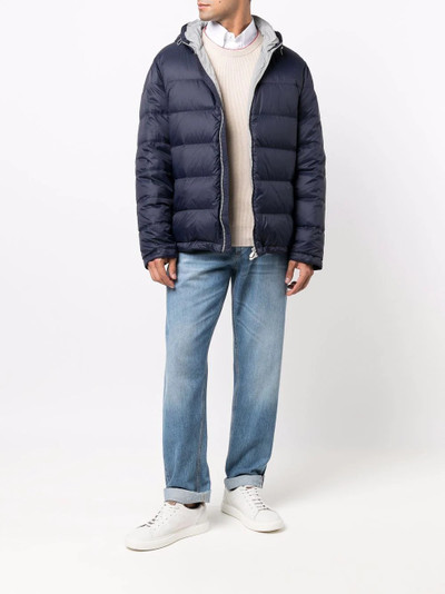 Brunello Cucinelli hooded padded jacket outlook