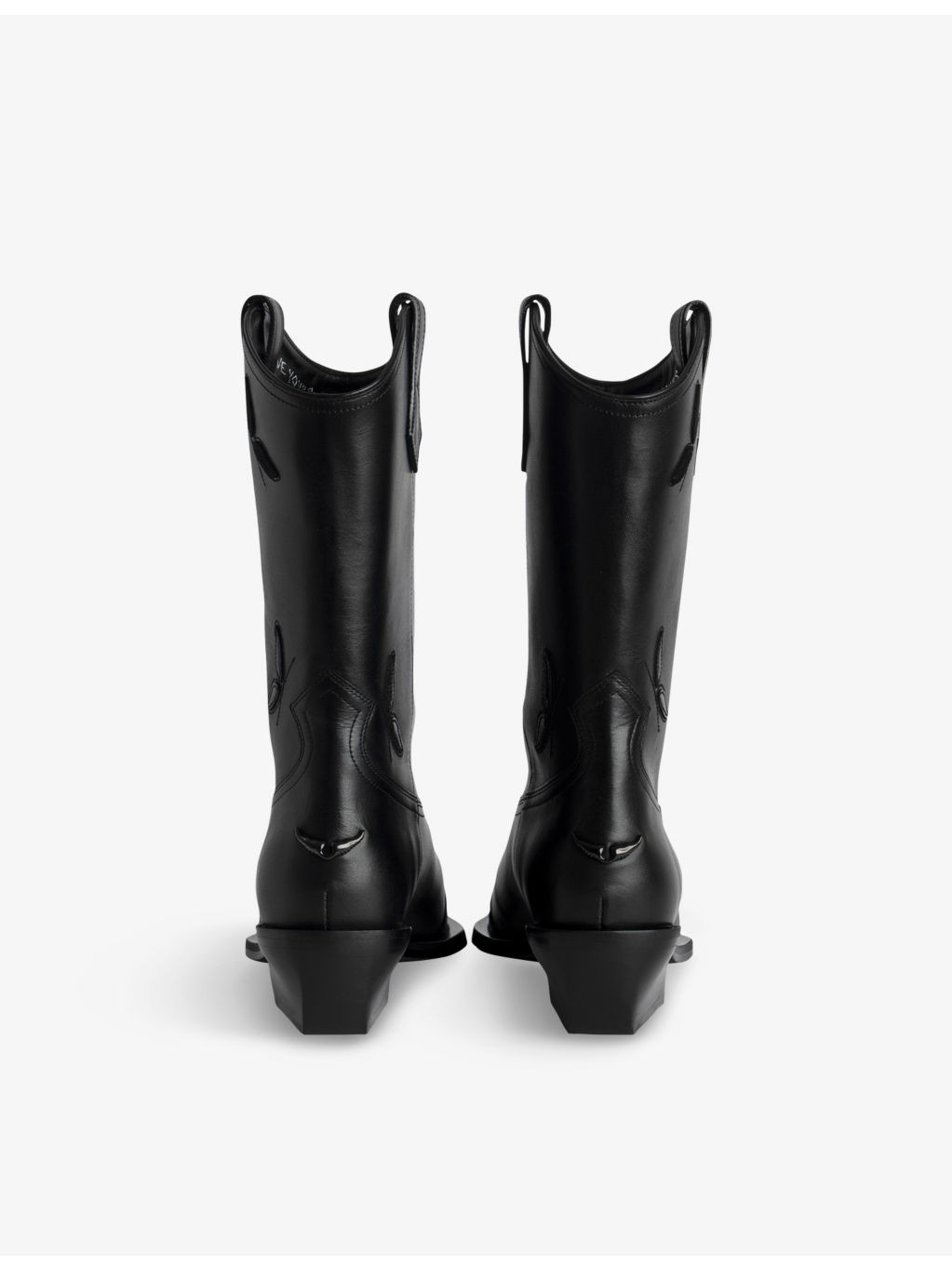 Cara Western Leather Ankle Boots - 4