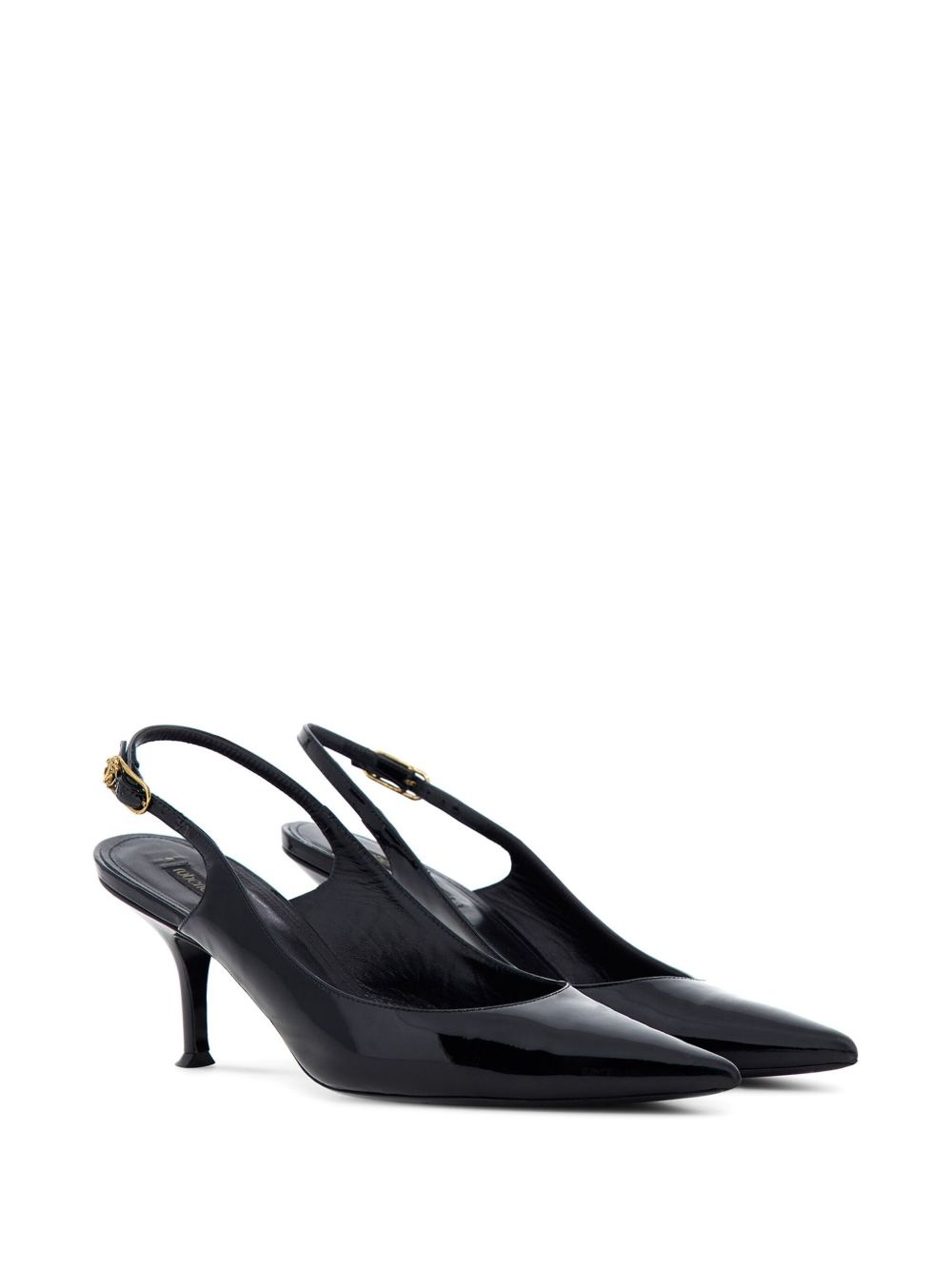 leather slingback pumps - 2