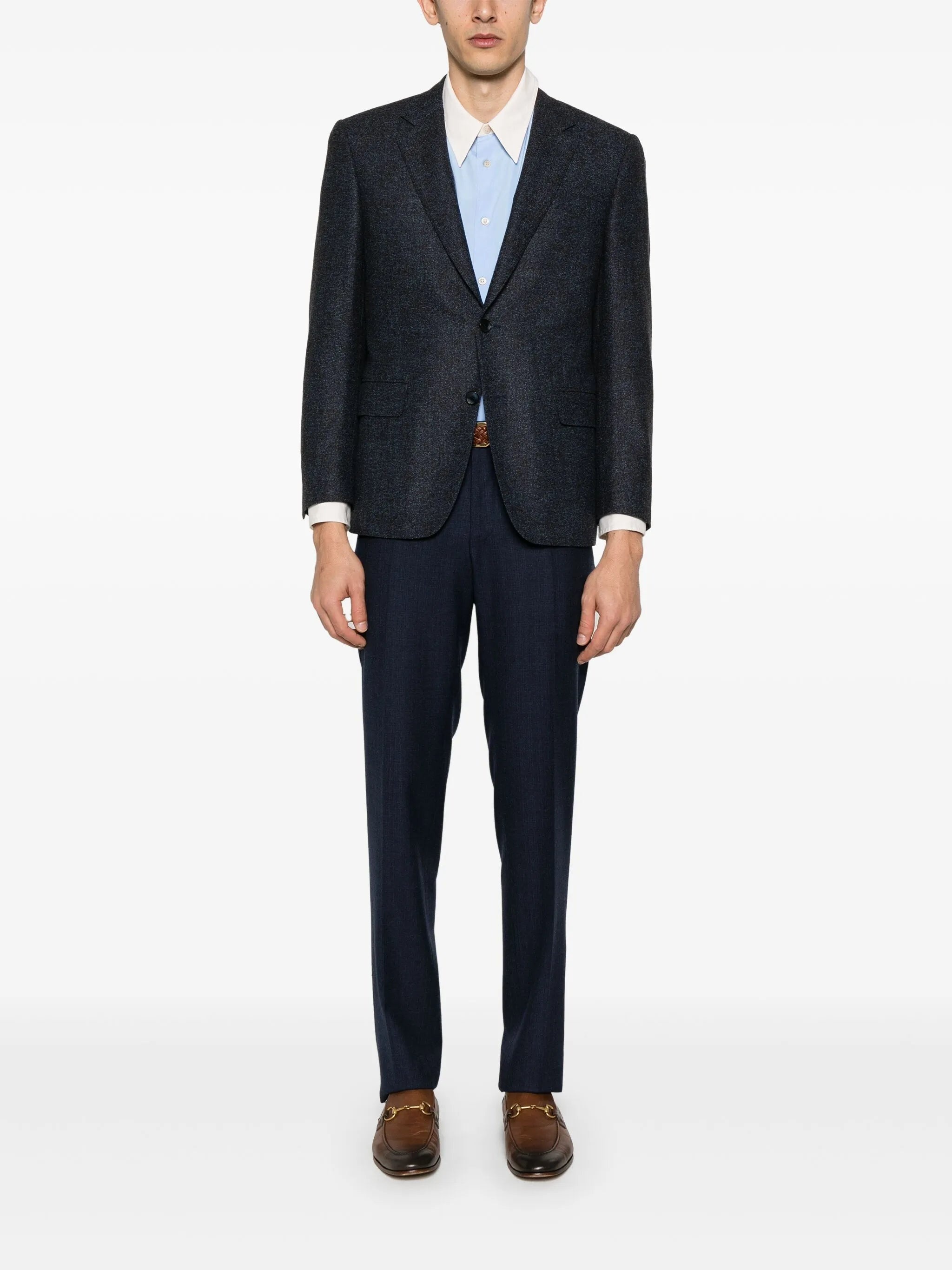 Mélange-effect Blazer - 5