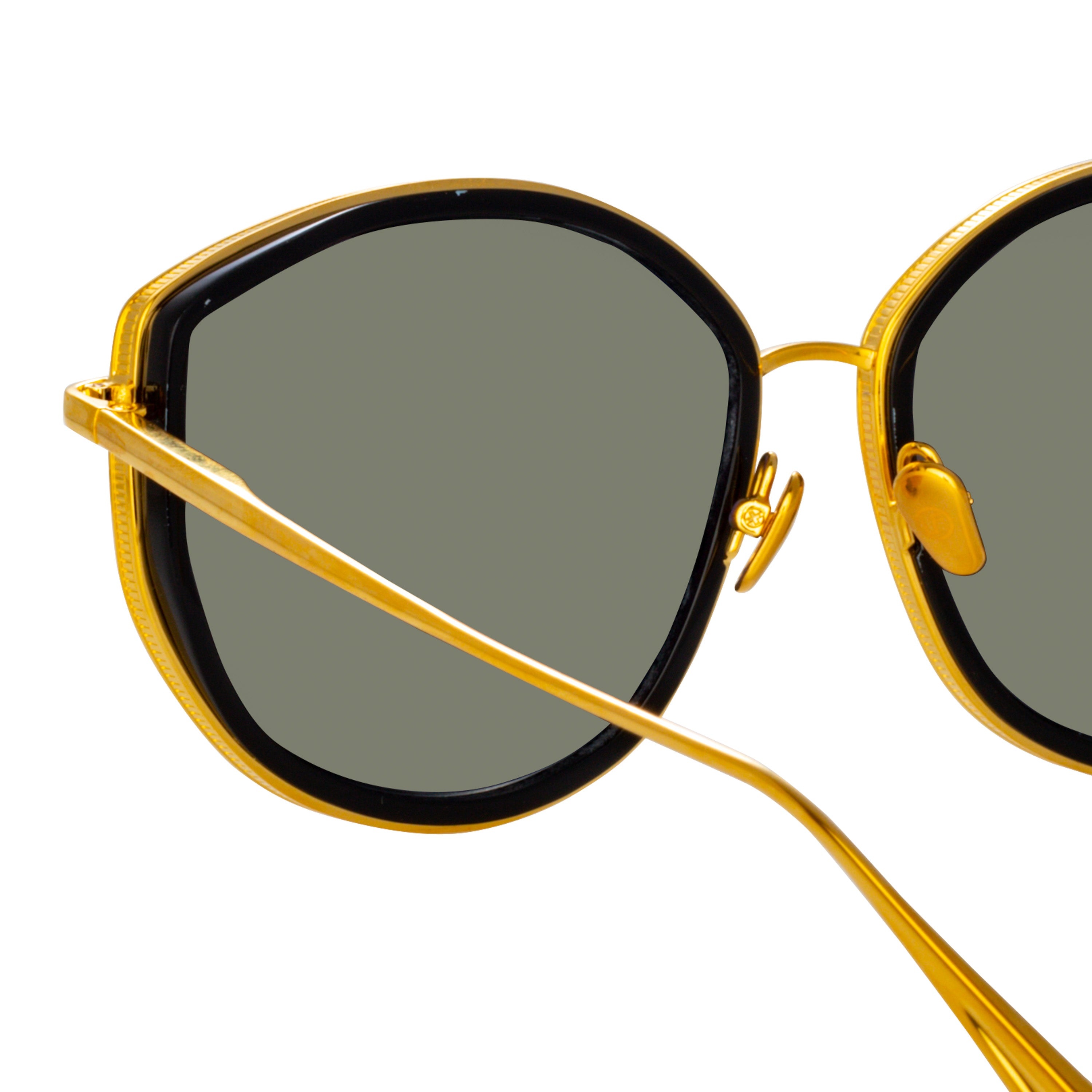 SAMARA CAT EYE SUNGLASSES IN YELLOW GOLD - 5