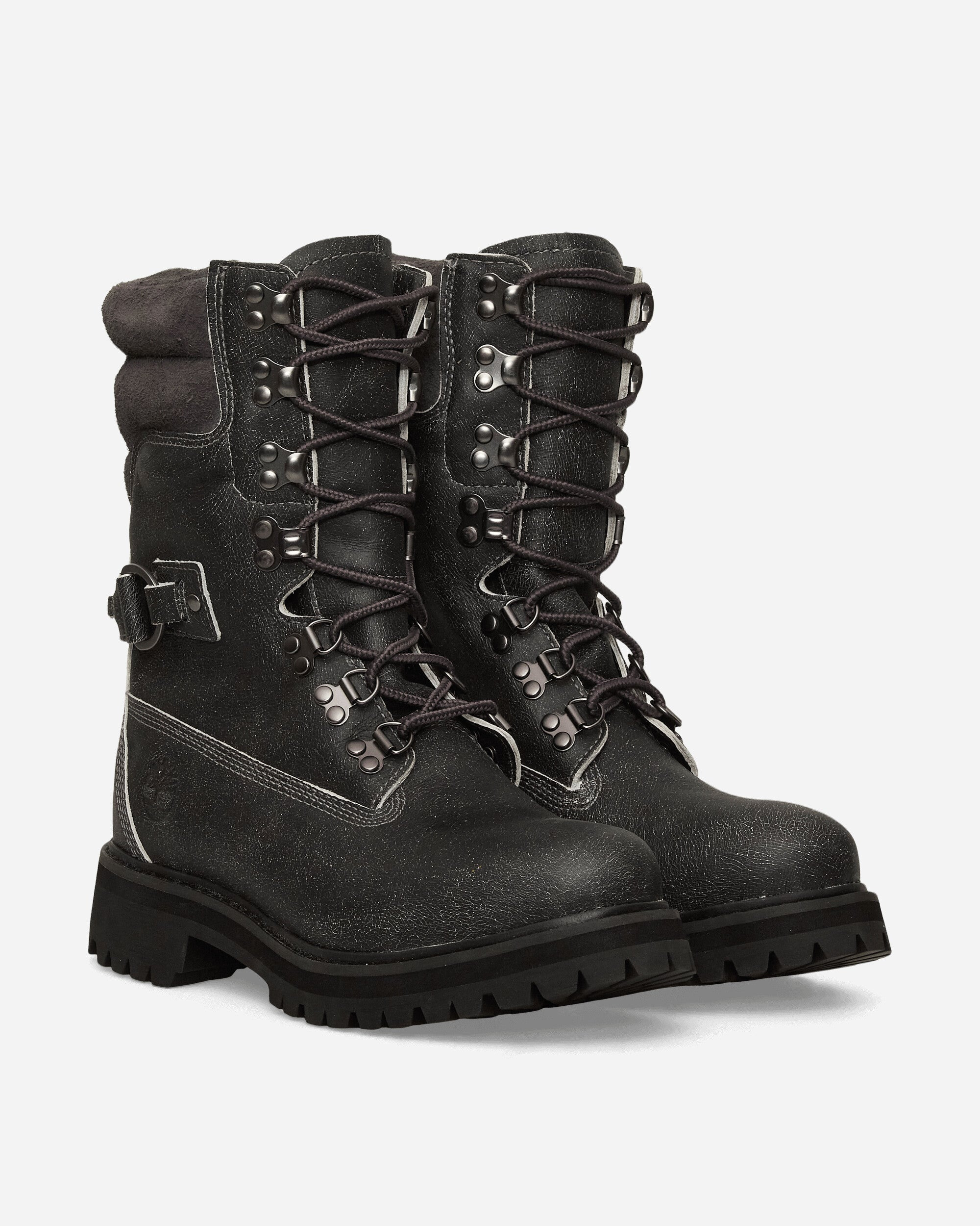 Tall Lace-Up Waterproof Boots Dark Grey - 2
