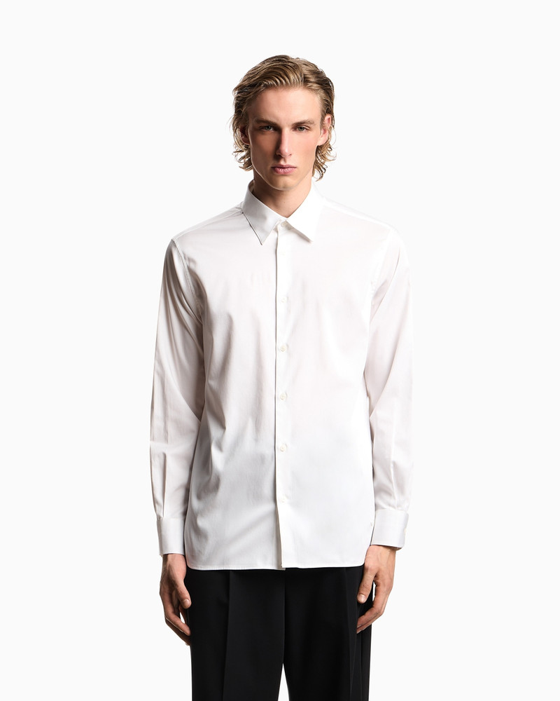 EMPORIO ARMANI STRETCH PIMA COTTON SHIRT outlook