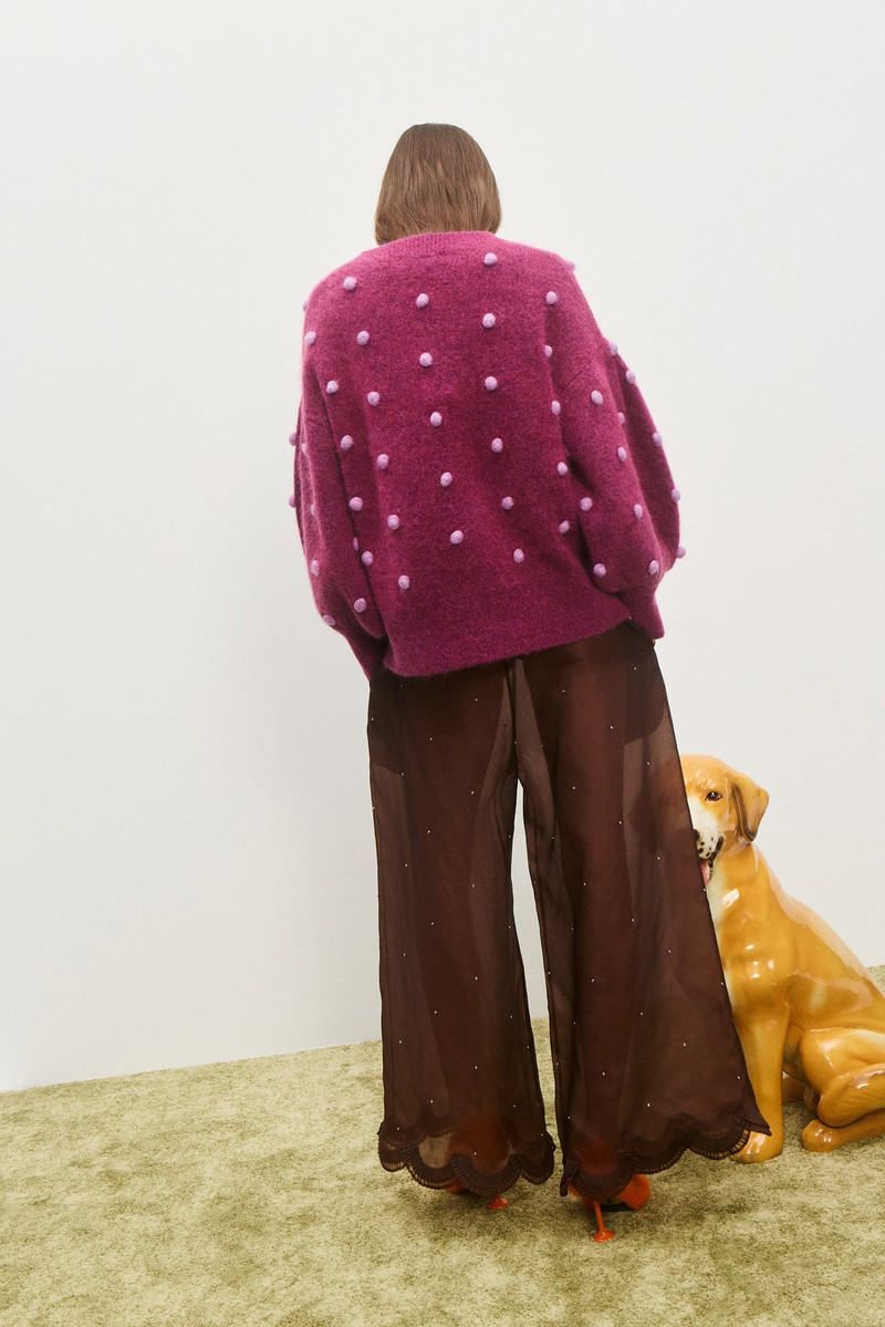 Elia Mulberry Balloon Sweater 5