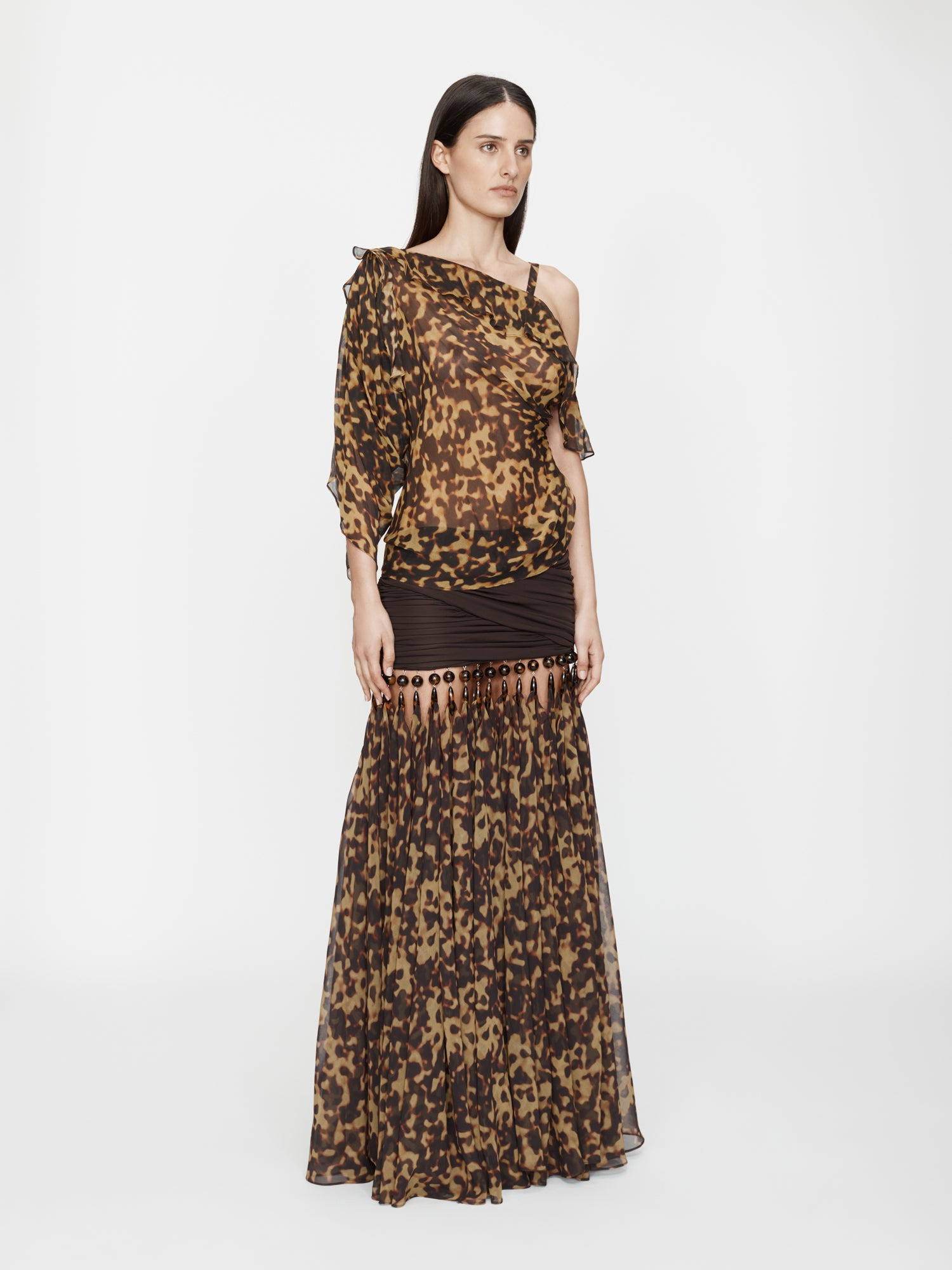 Tortoiseshell Droplet Jersey Skirt - 2