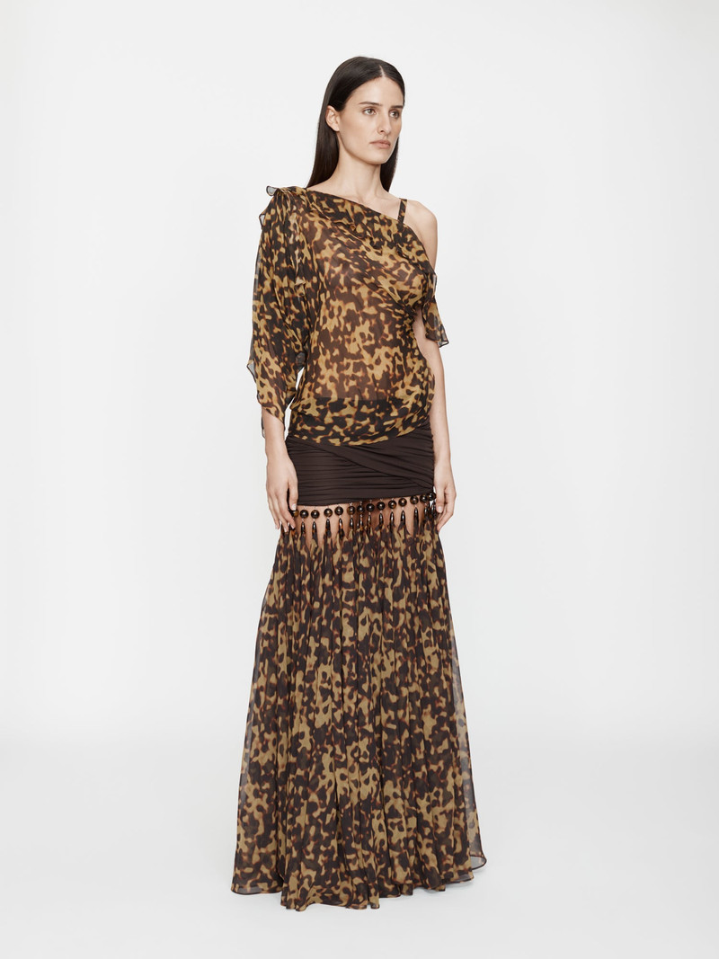 CHRISTOPHER ESBER Tortoiseshell Droplet Jersey Skirt outlook