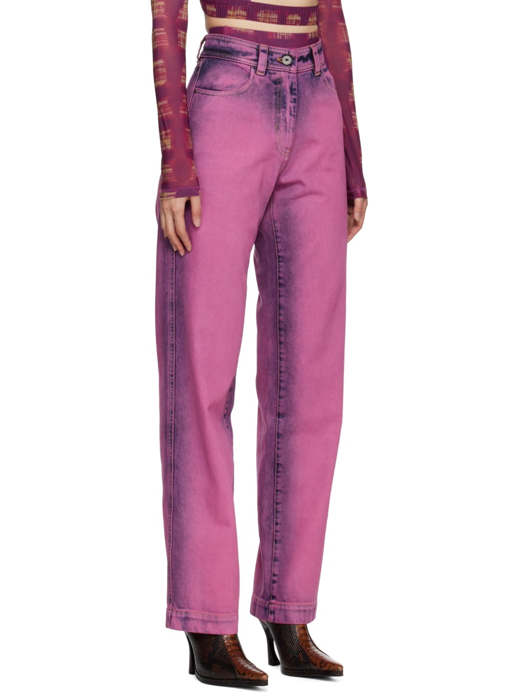 Purple Ayflex Jeans - 2