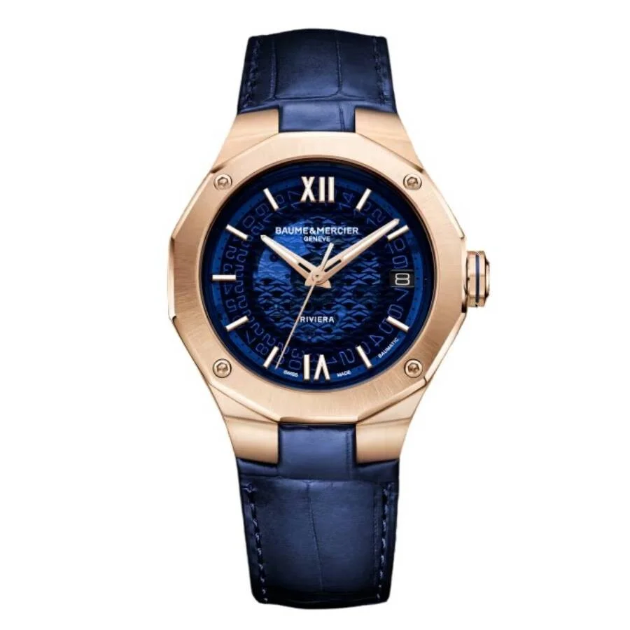 Baume et Mercier Riviera Automatic Blue Dial Men's Watch 10815 - 1