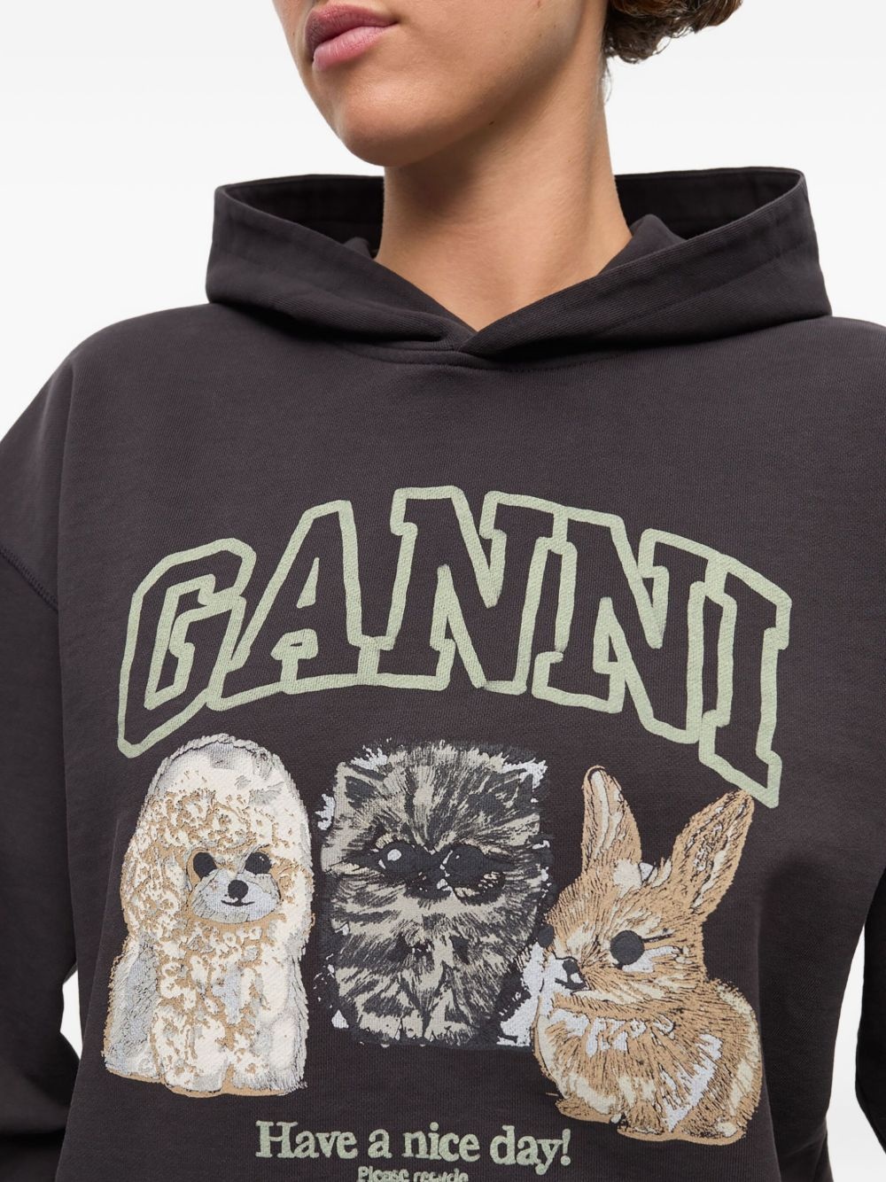 logo-print hoodie - 5