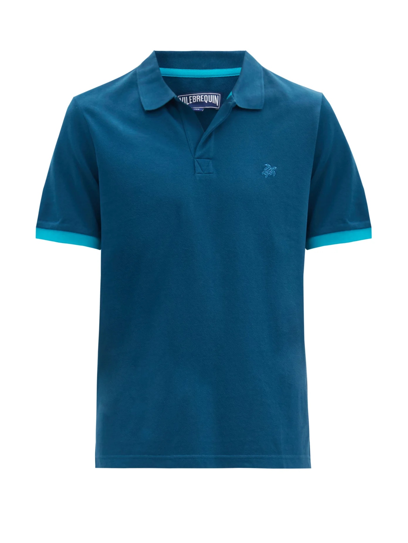 Palan logo-embroidered cotton polo shirt - 1