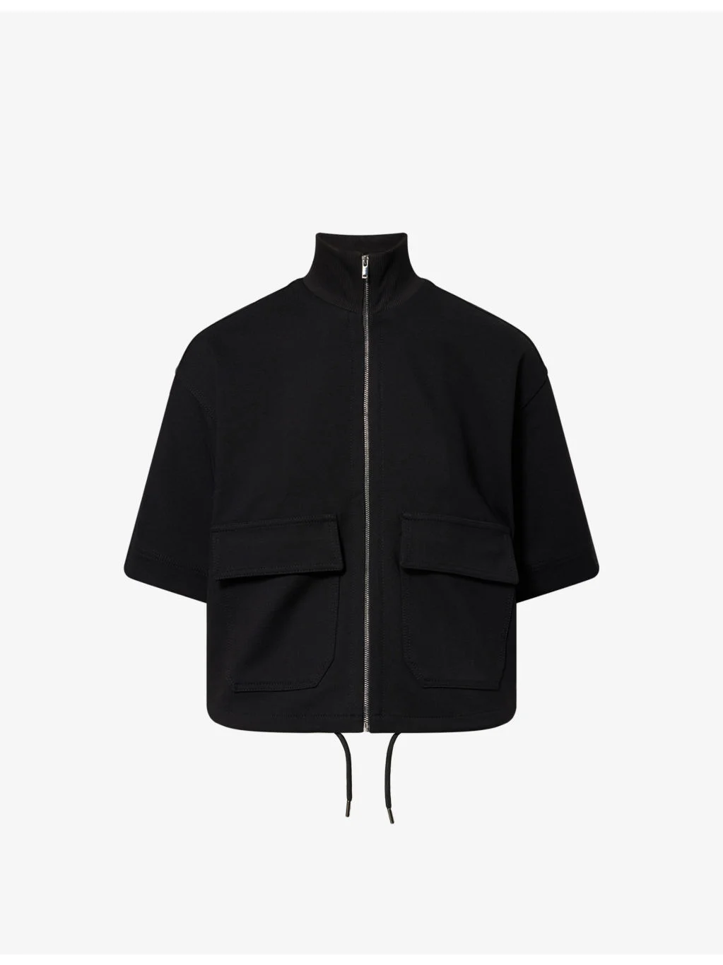 Luxe Travel Layering Short-Sleeves Stretch-Woven Jacket - 1