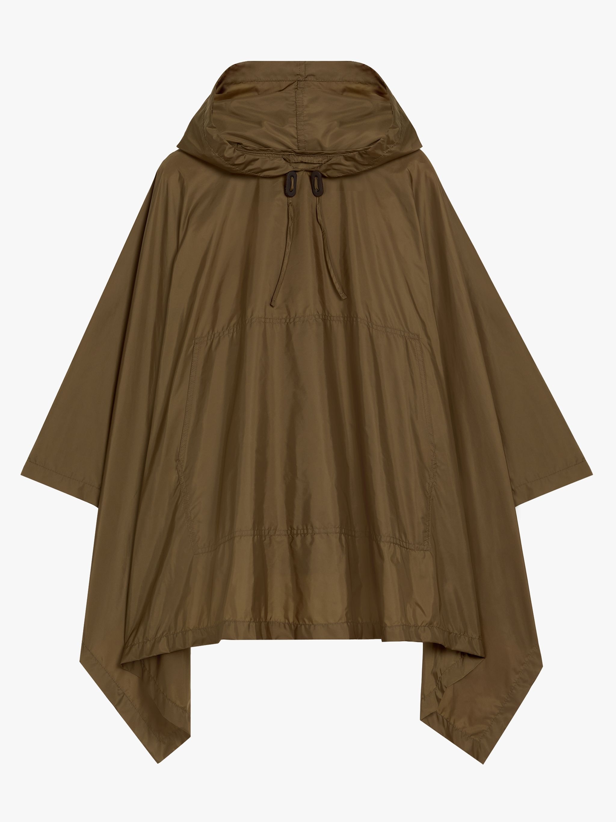 ALNESS MOCHA NYLON HOODED PONCHO | LMC-063 - 1