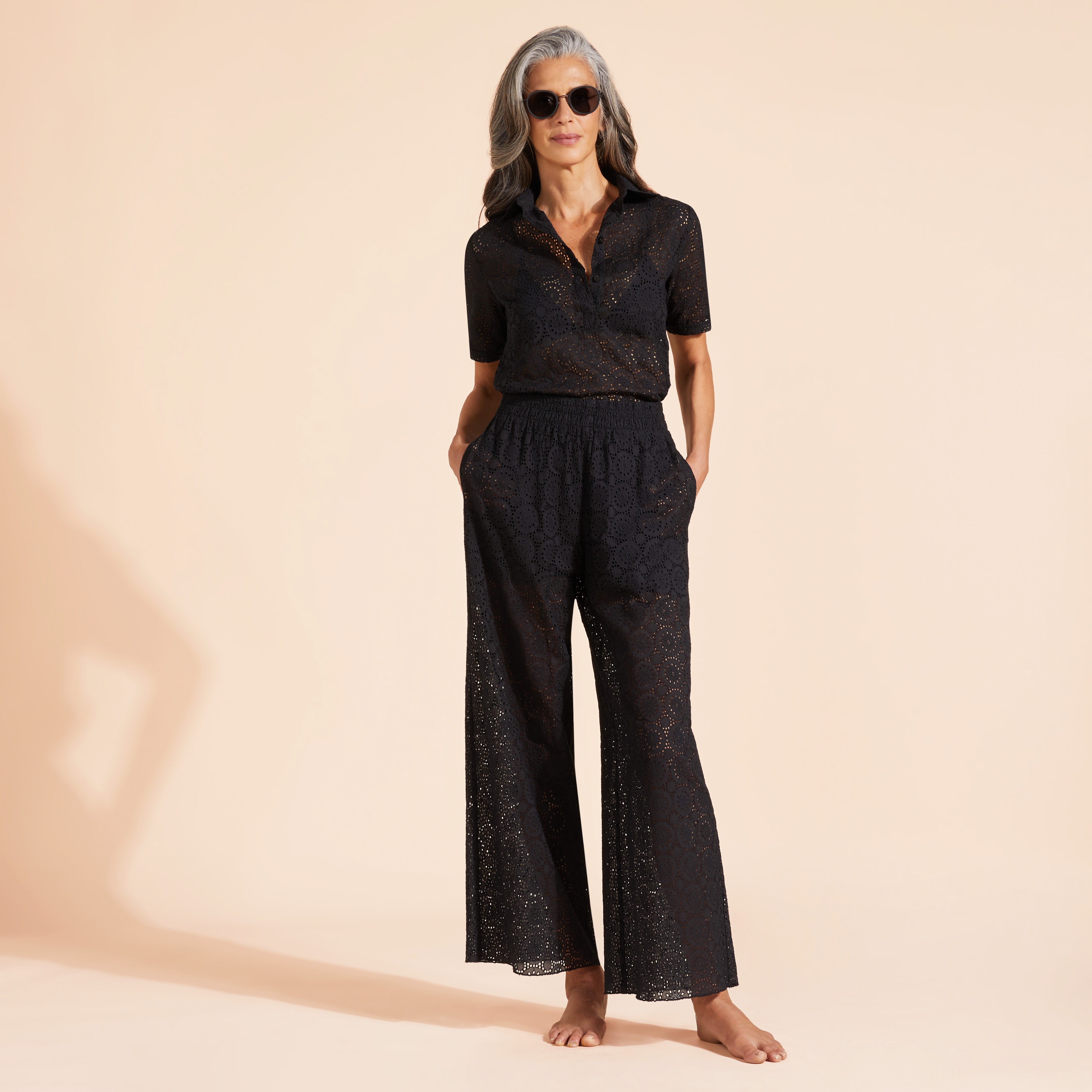 Women Cotton Polo Broderies Anglaises - 5