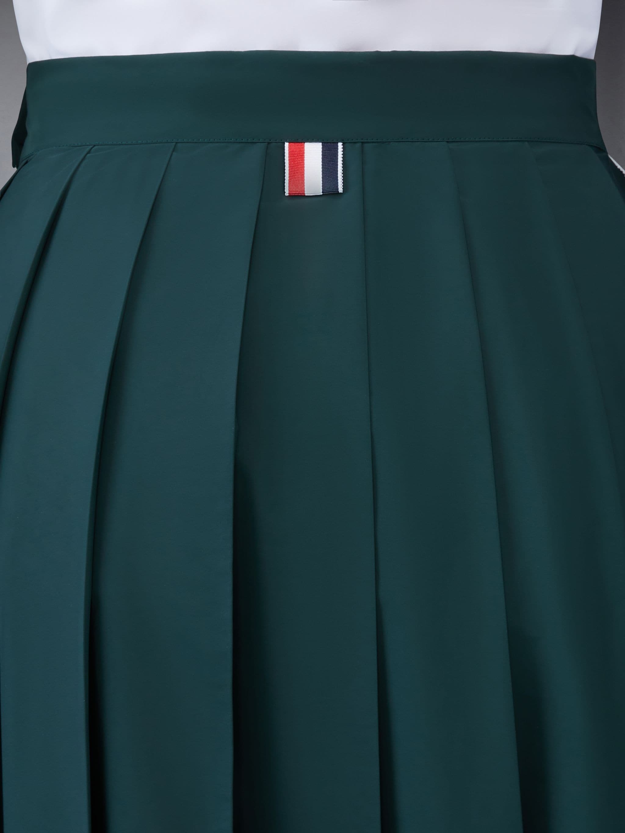 Poly Twill Side Vent Pleated Skirt - 6
