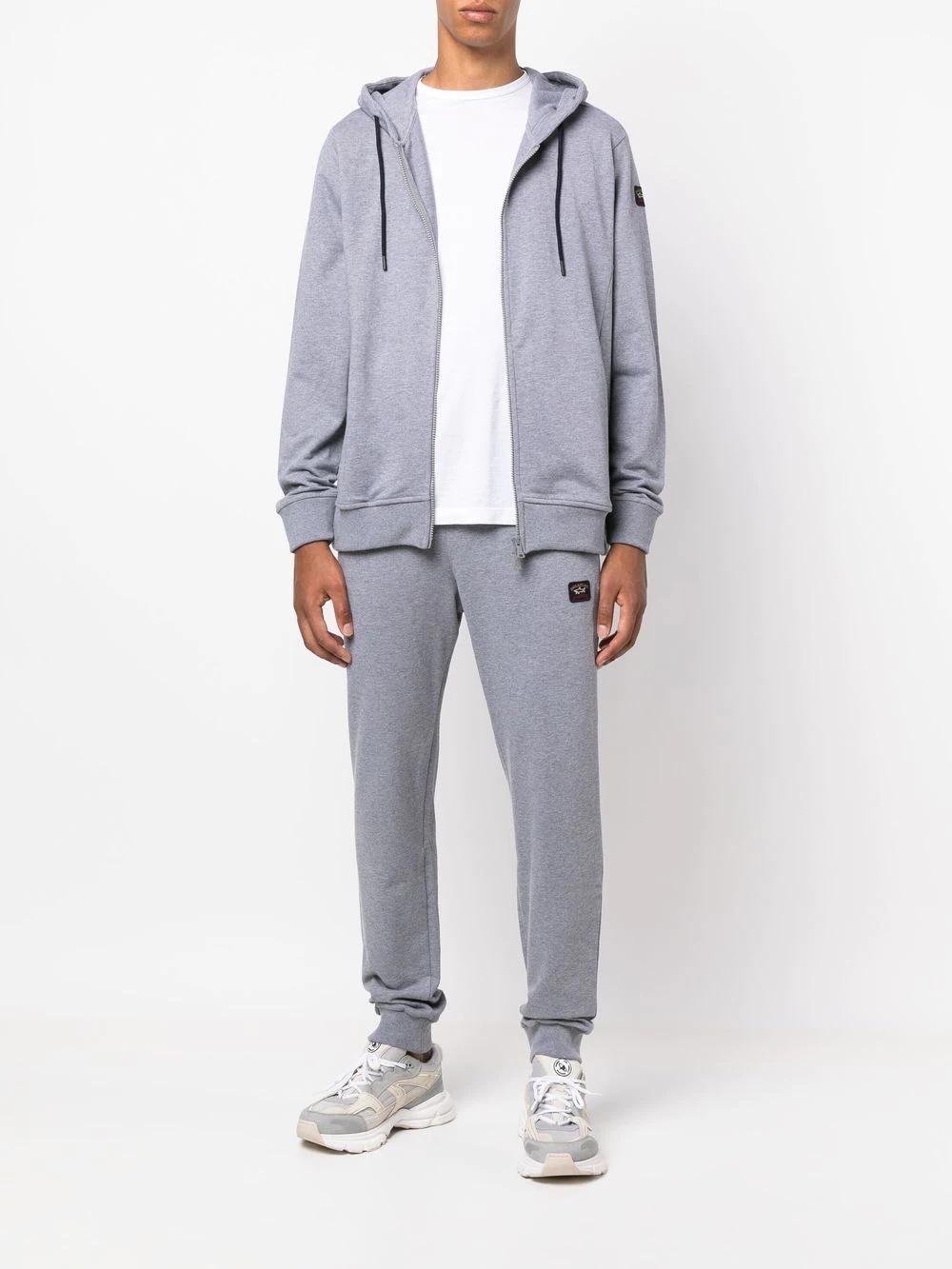 zip-up cotton tracksuit set - 2