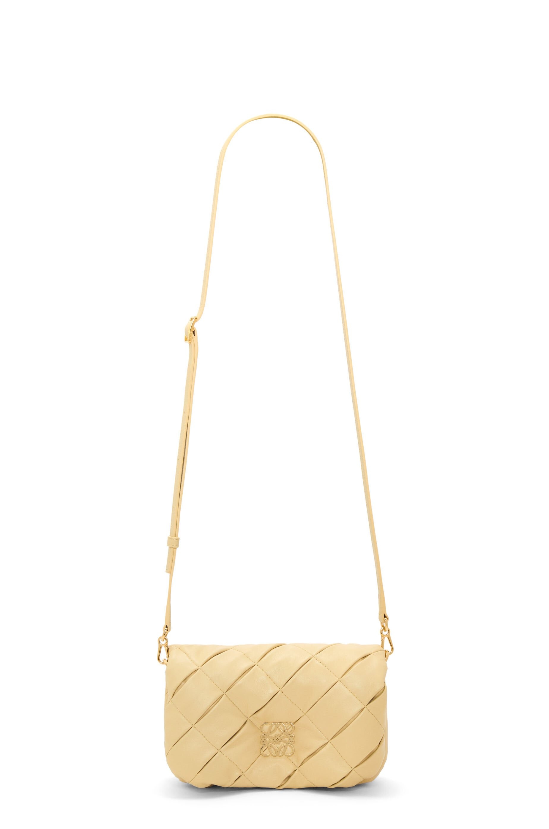 Loewe Goya Mini Pleated Leather Shoulder Bag