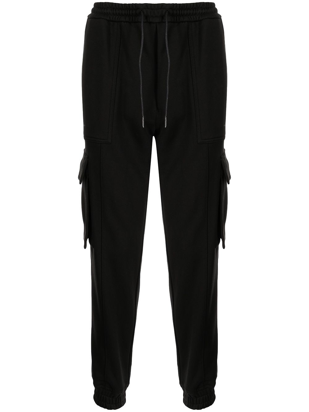 tapered-leg cargo trousers - 1