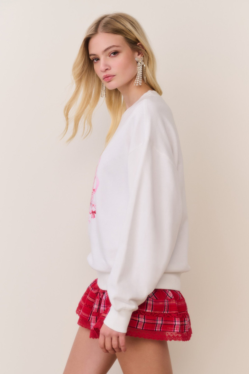 Havenleigh Christmas Bow Fleece Pullover 3