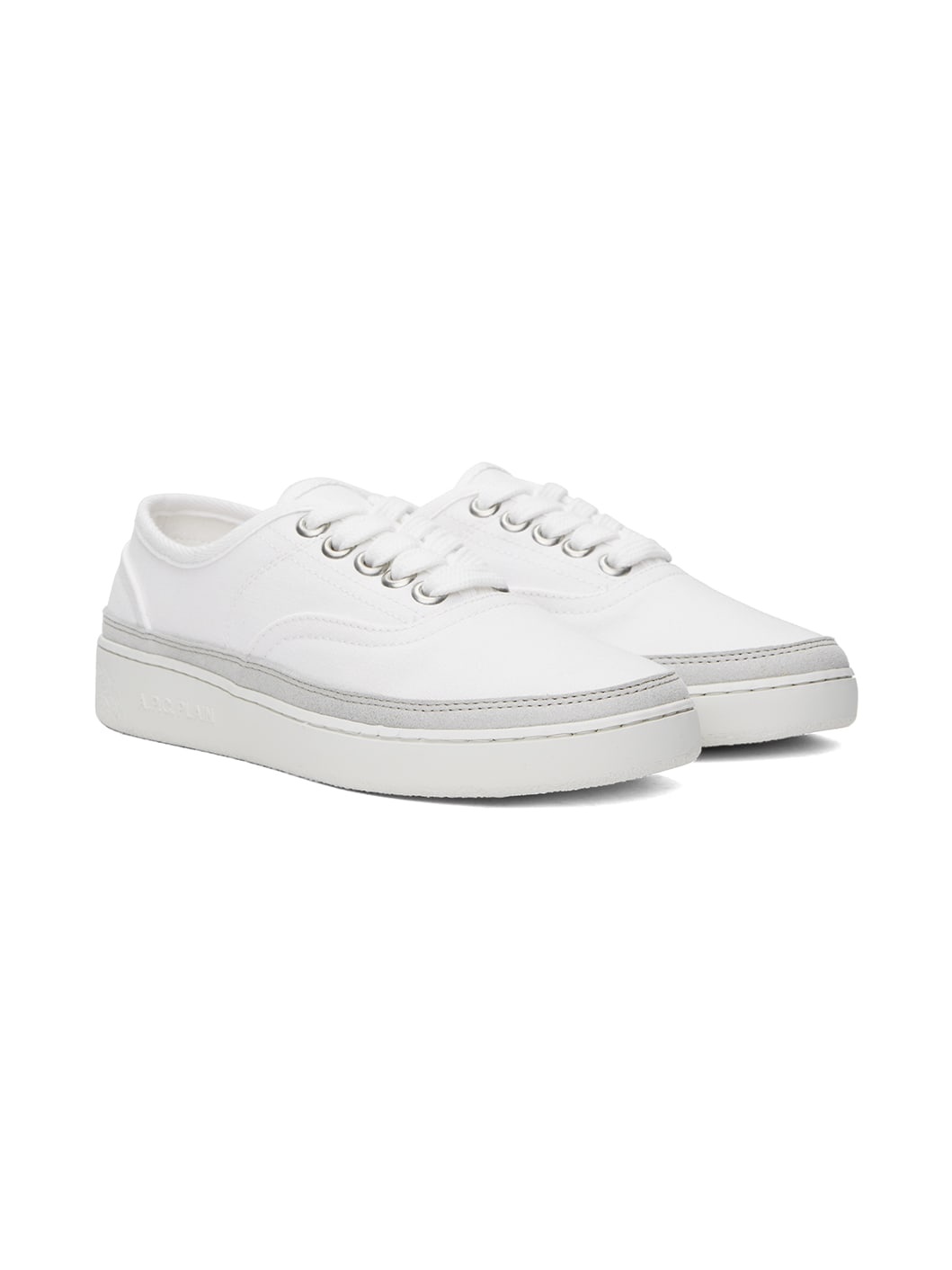 White Plain Simple Sneakers - 4