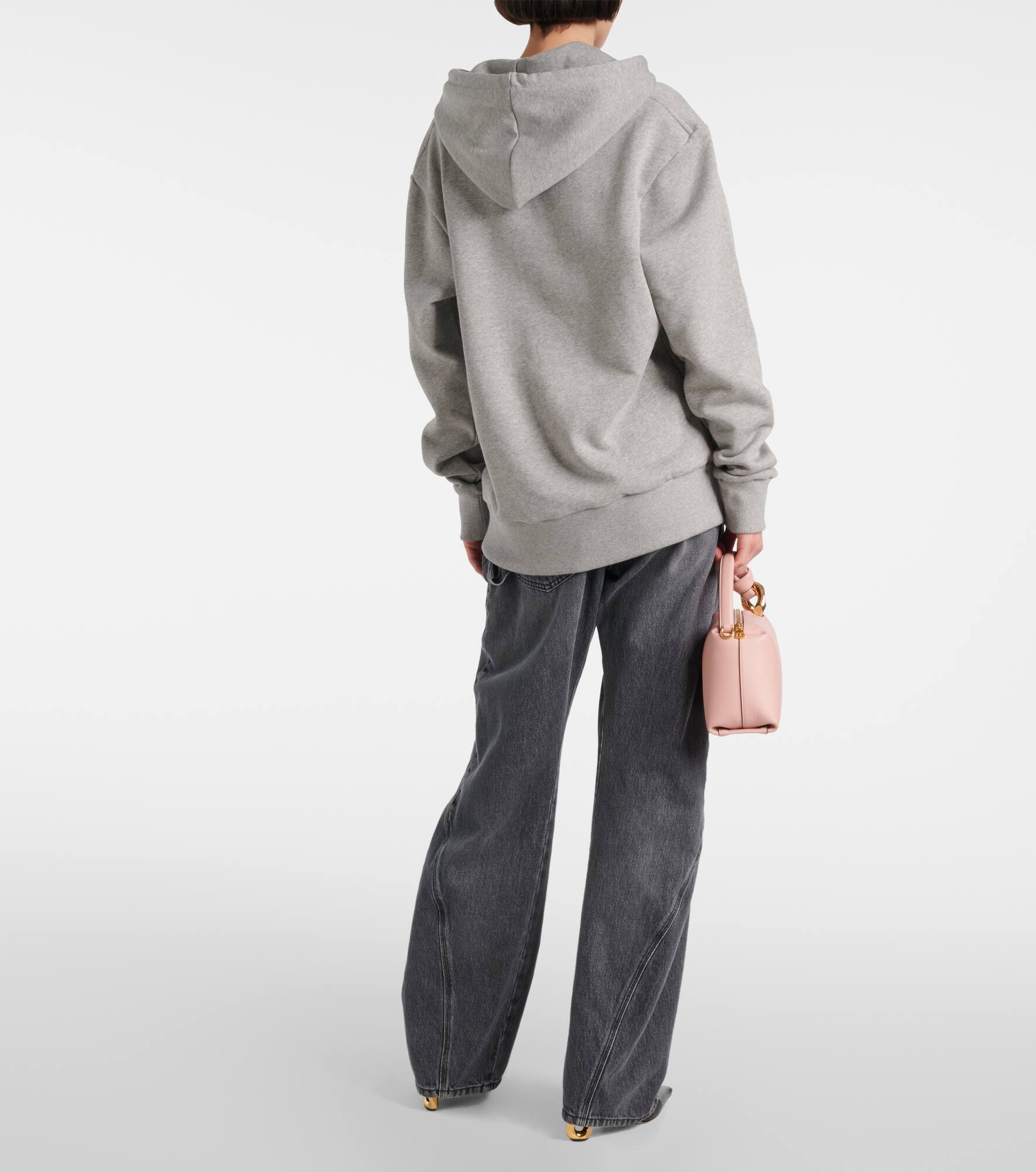 Printed cotton-blend jersey hoodie - 3