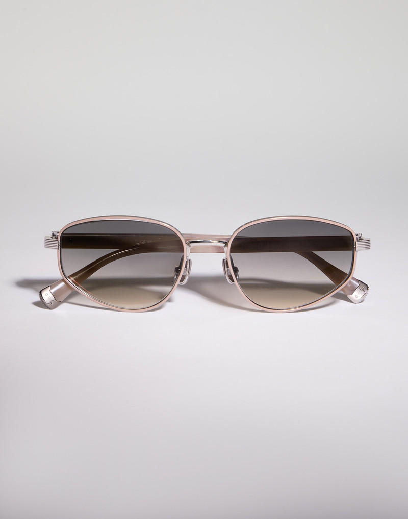 Geometric titanium sunglasses 1