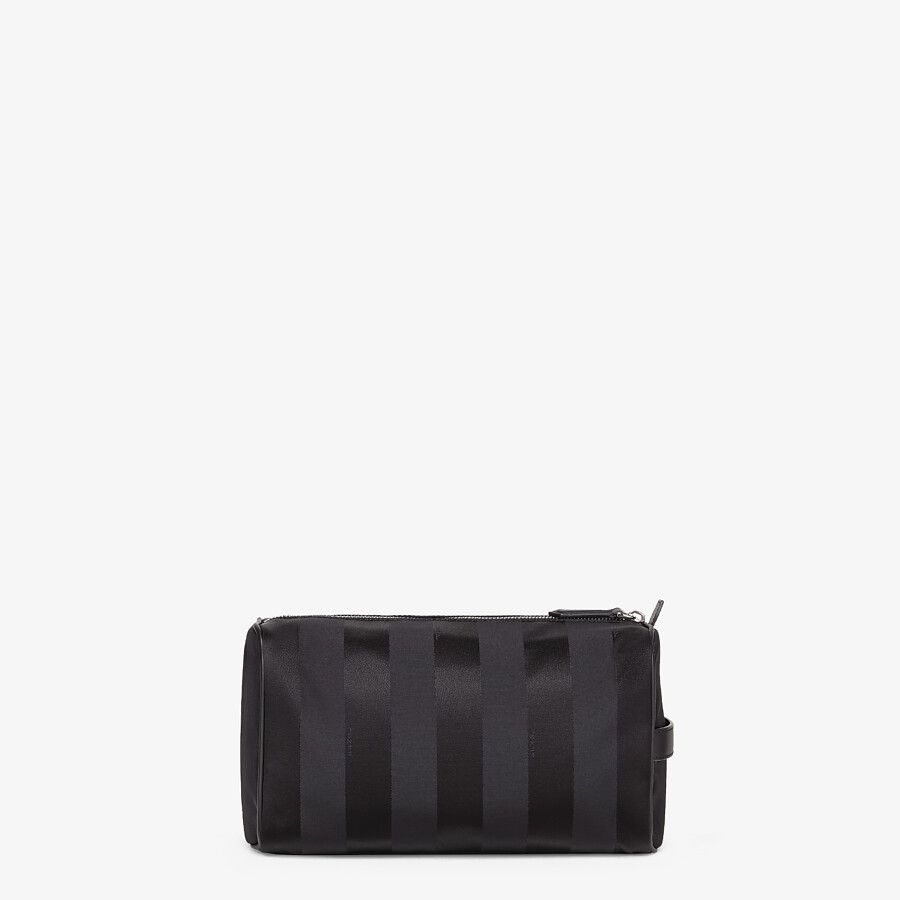 Black nylon toiletry case - 3