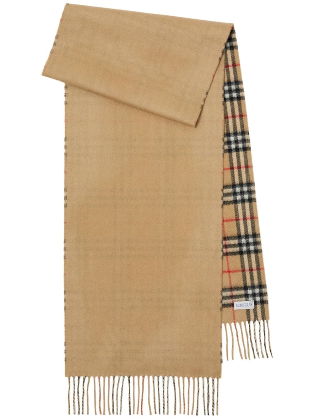 checked cashmere scarf - 1